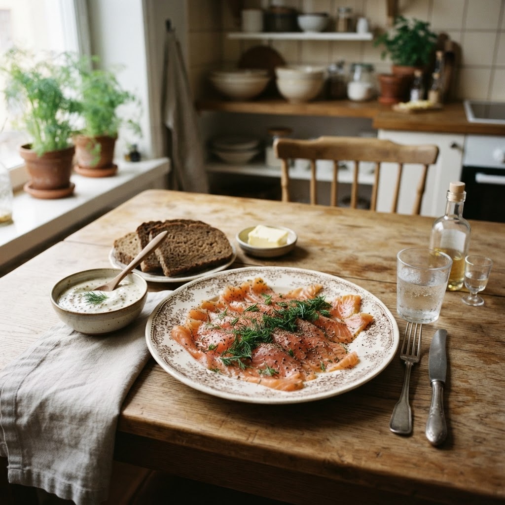 Gravlax with Mustard-Dill Sauce
