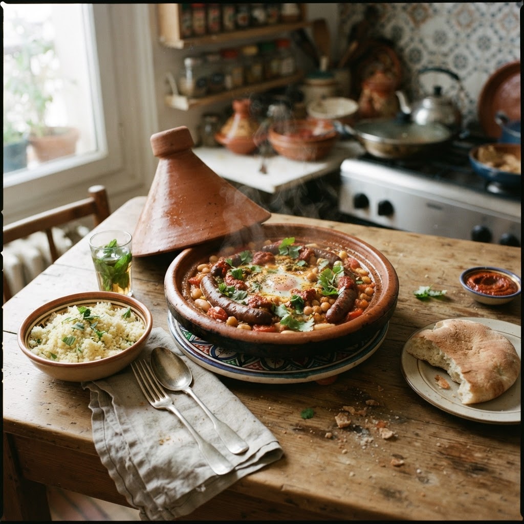 Merguez and Bean Tagine