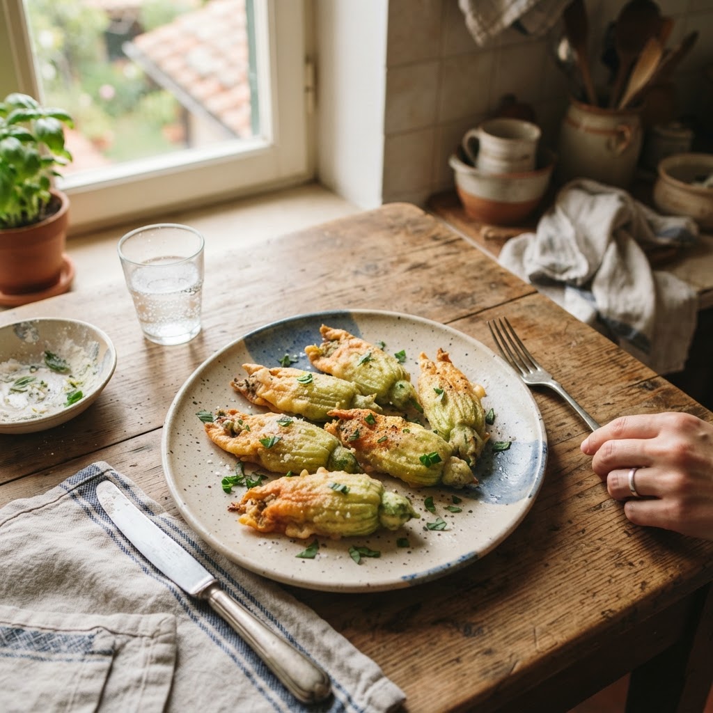Stuffed Zucchini Flowers