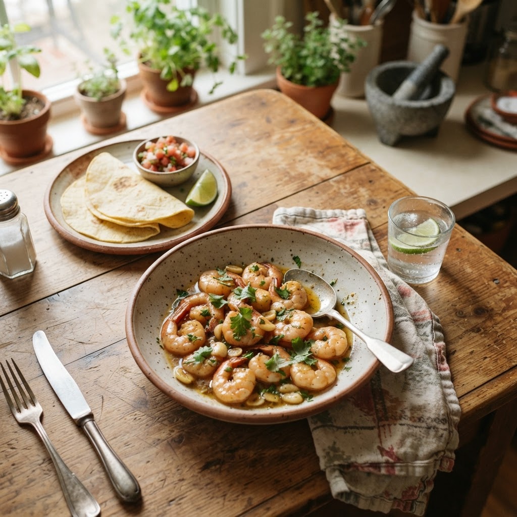 Camarones al Mojo de Ajo
