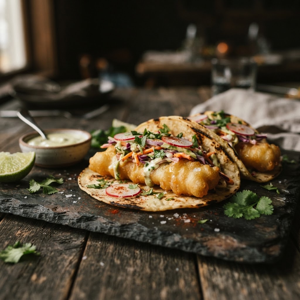 Crispy Baja Fish Tacos