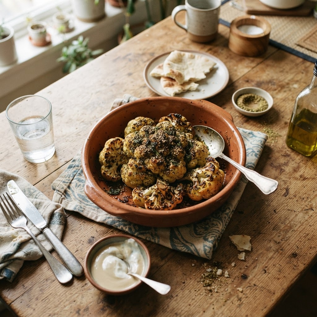 Za'atar Roasted Cauliflower