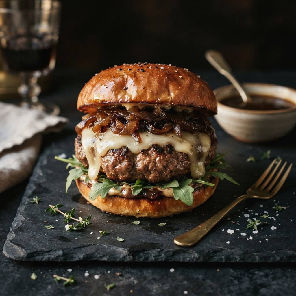 French Onion Dip Burger