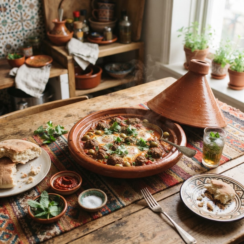 Moroccan Kefta Tagine