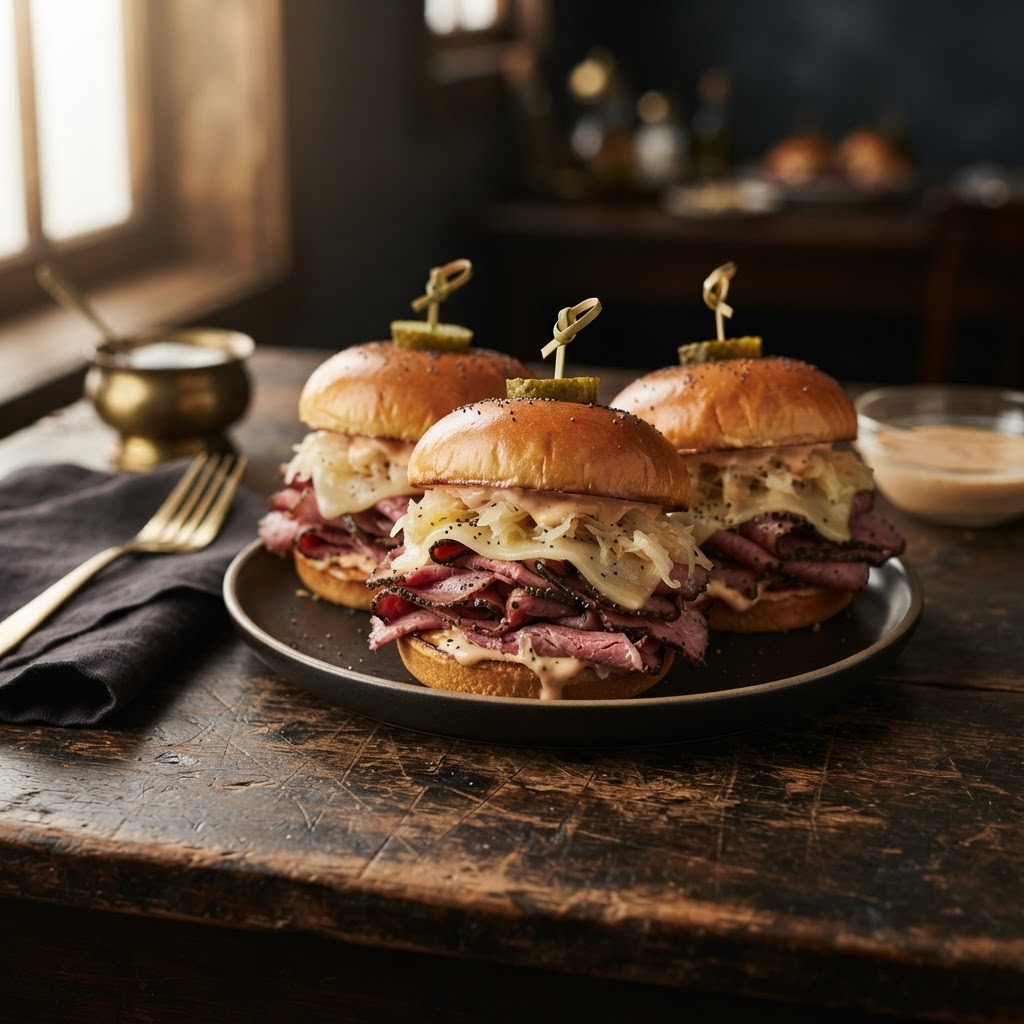 Jewish-Deli Style Pastrami Sliders