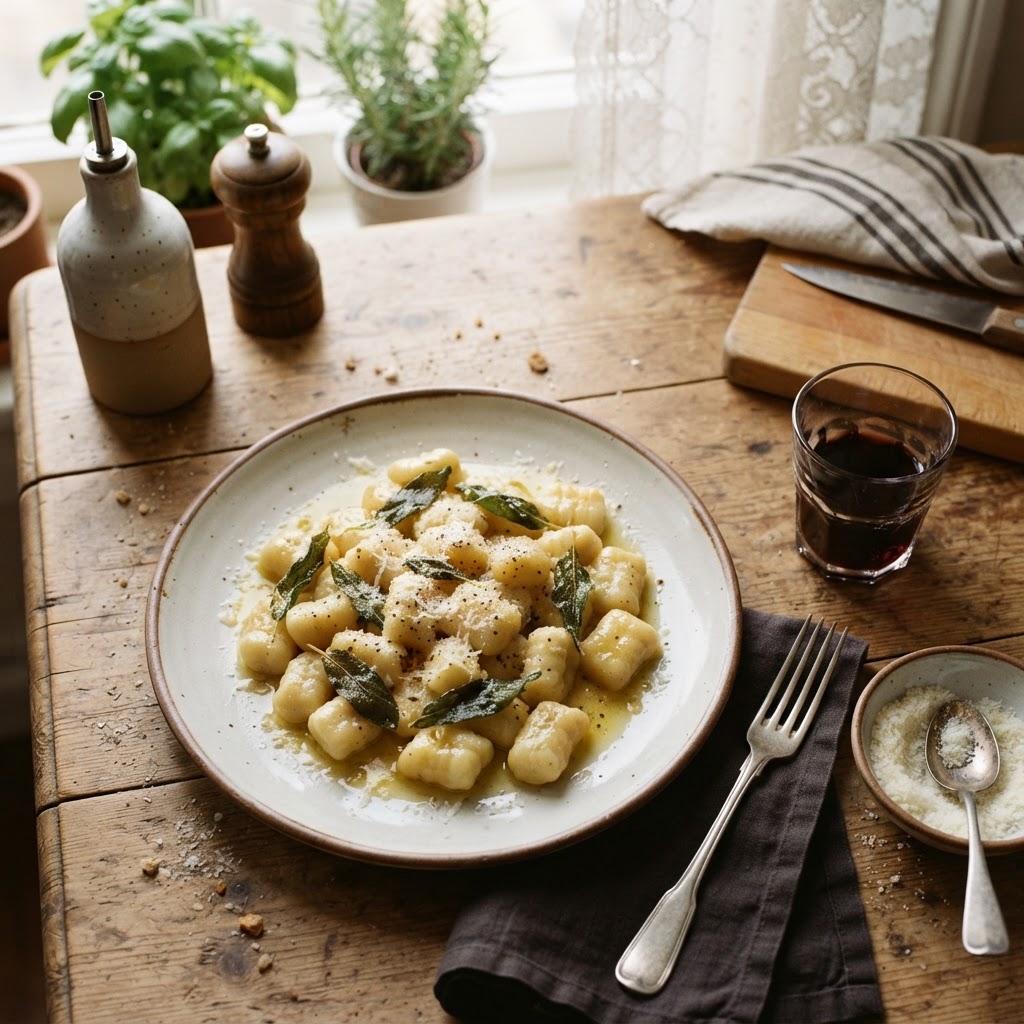 Gnocchi con Burro e Salvia