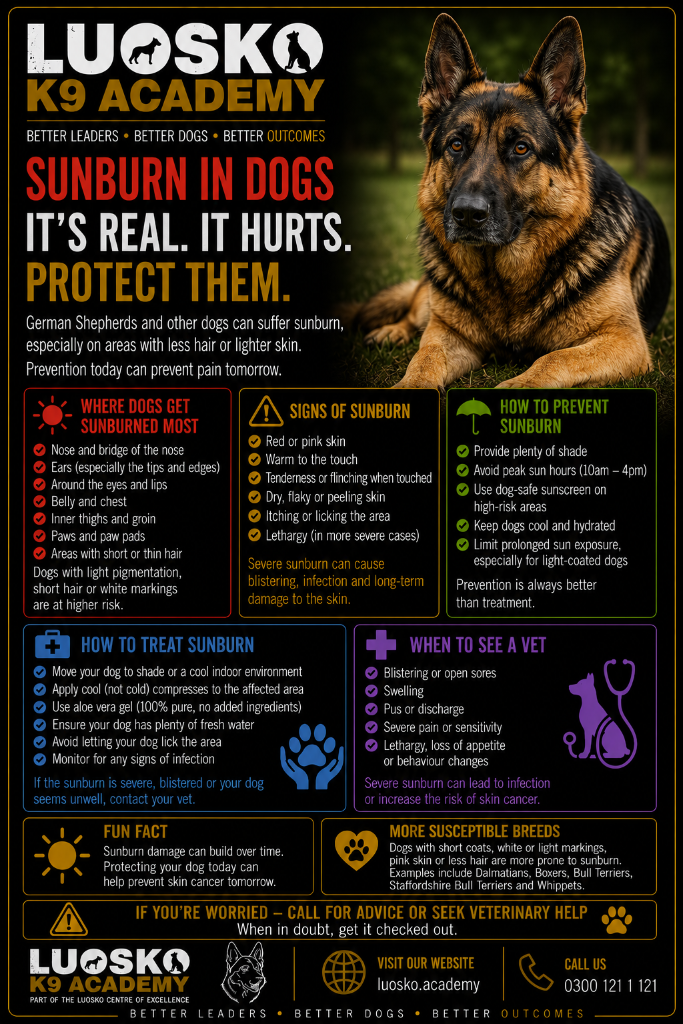 Sunburn in Dogs: It’s Real. It Hurts.