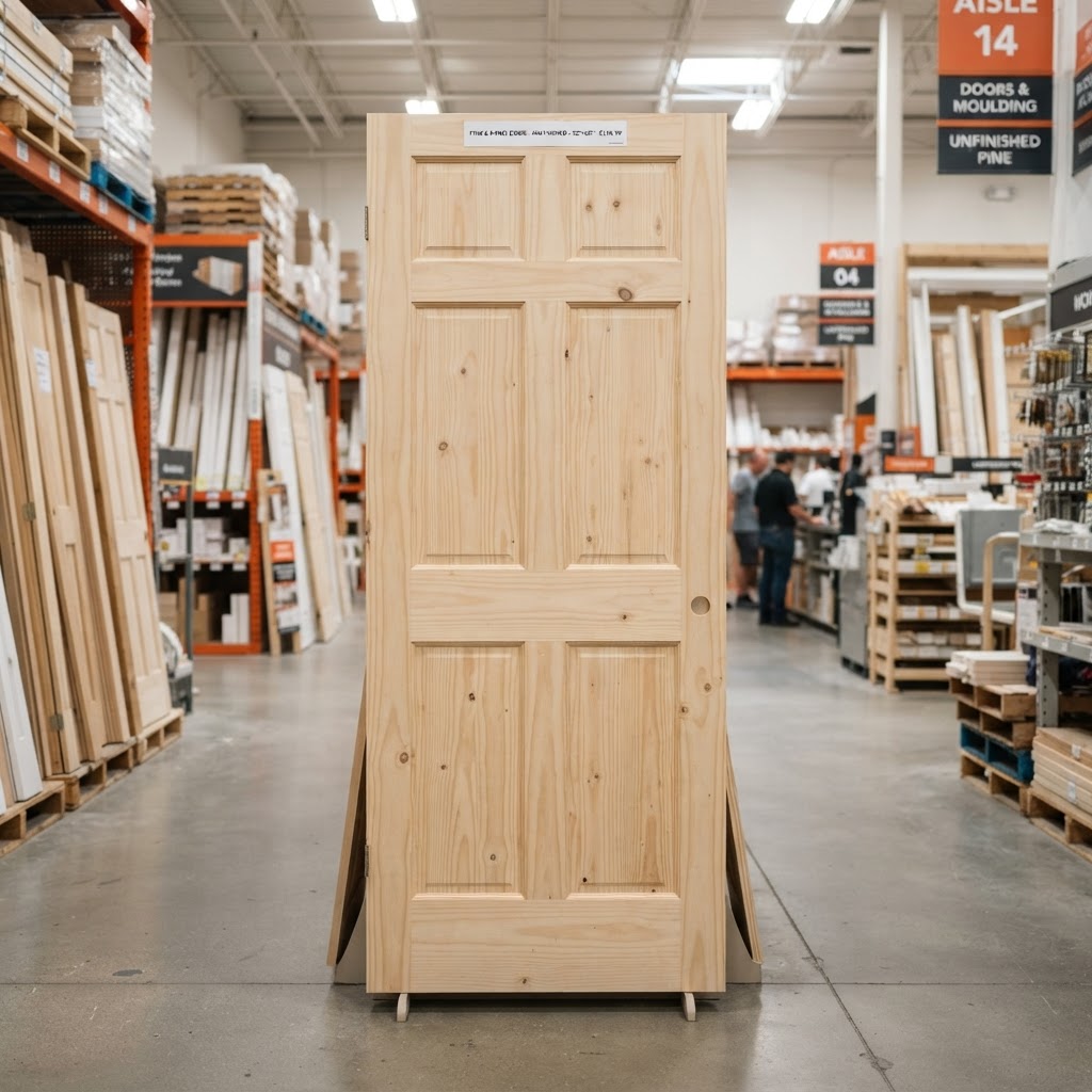 Pine Six-Panel Interior Door