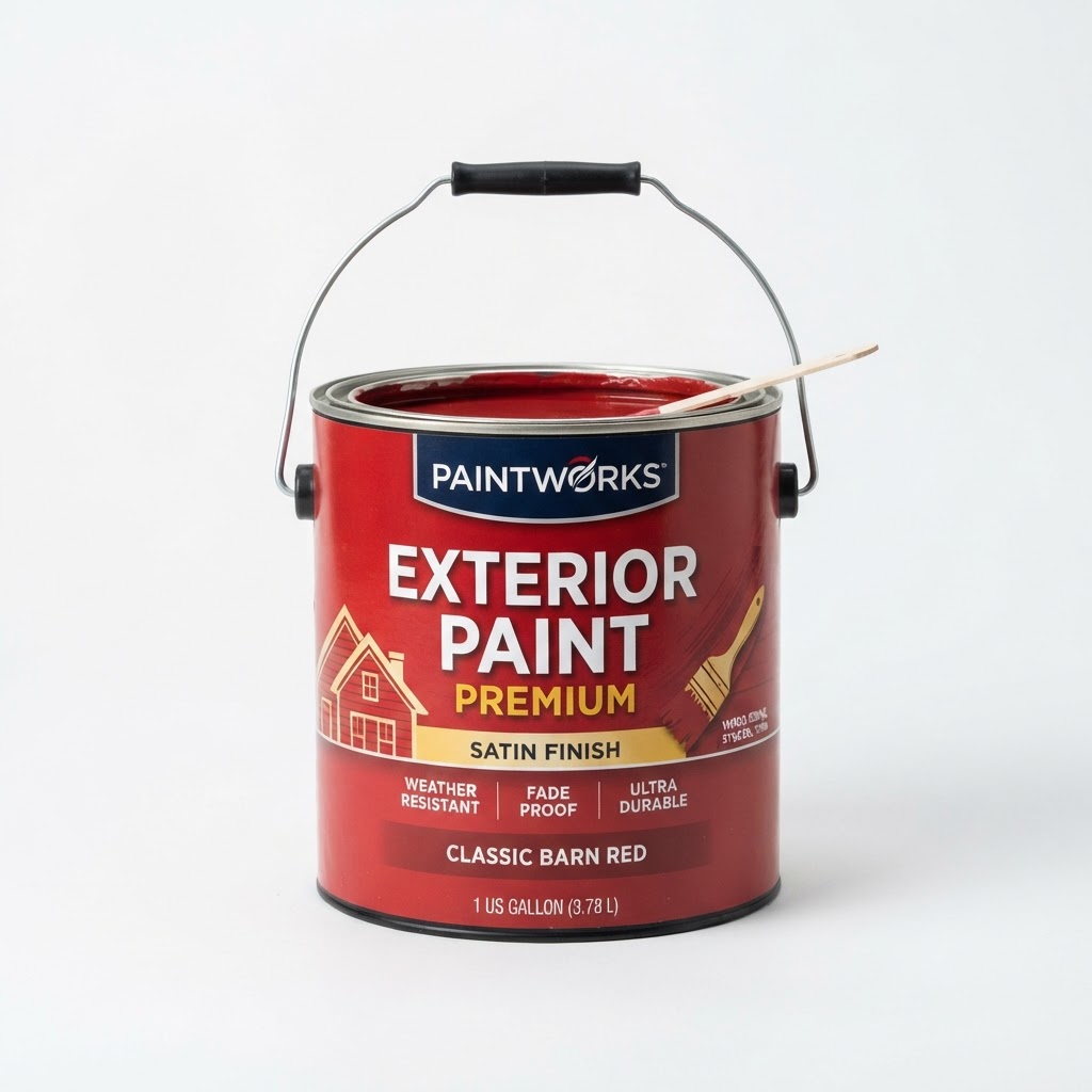 Premium Exterior Paint - Red