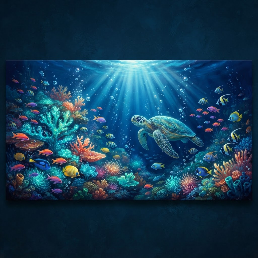 Exotic underwater sea art