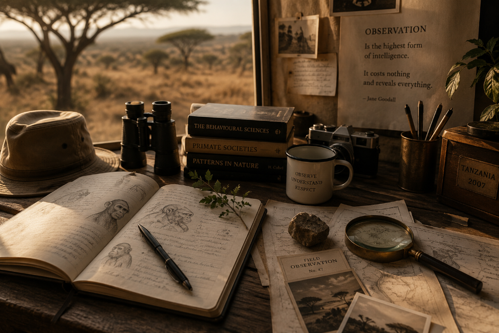 A quiet observational moment from the field
