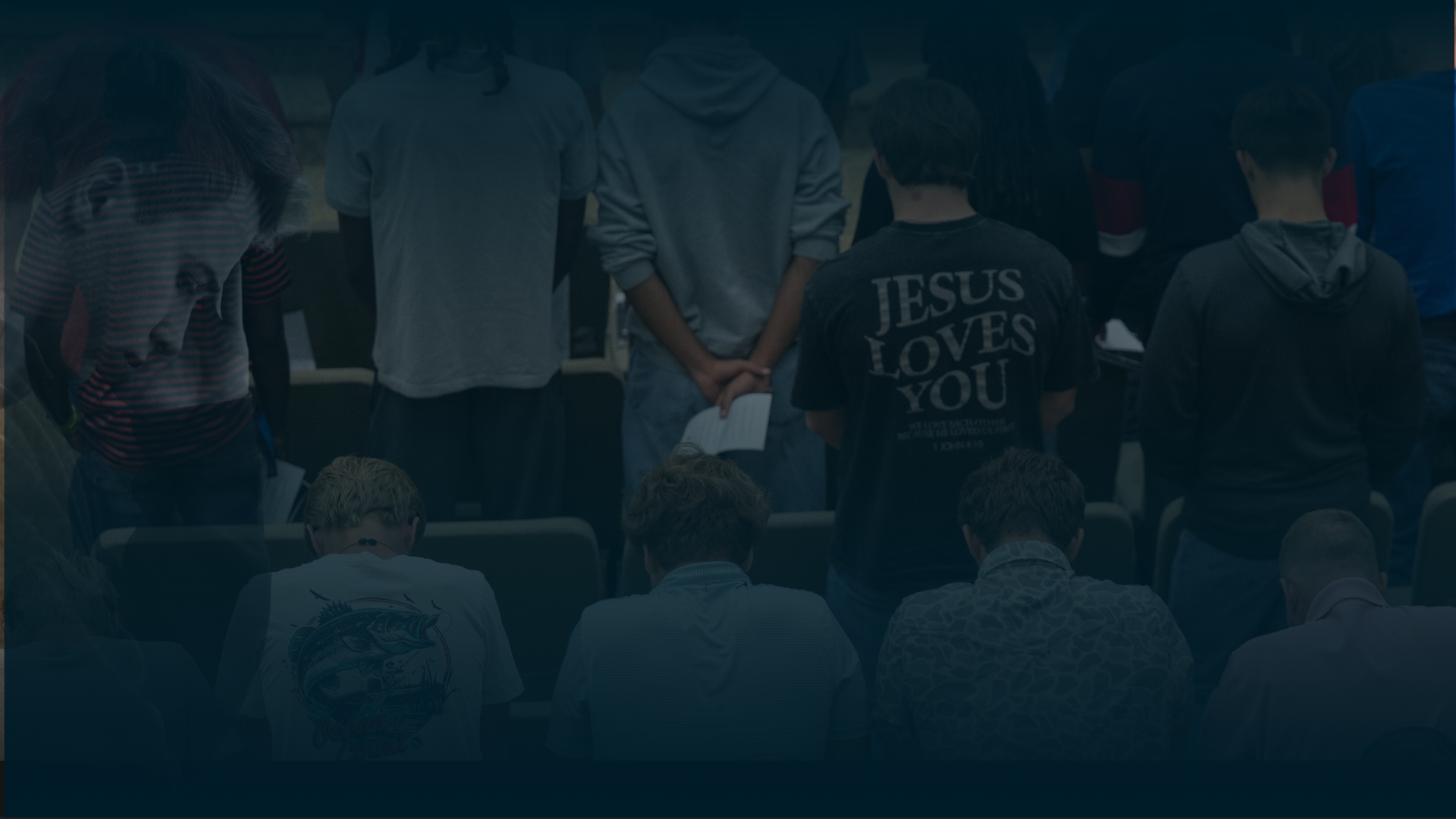 Men gathered in the pews for the Men's Revival