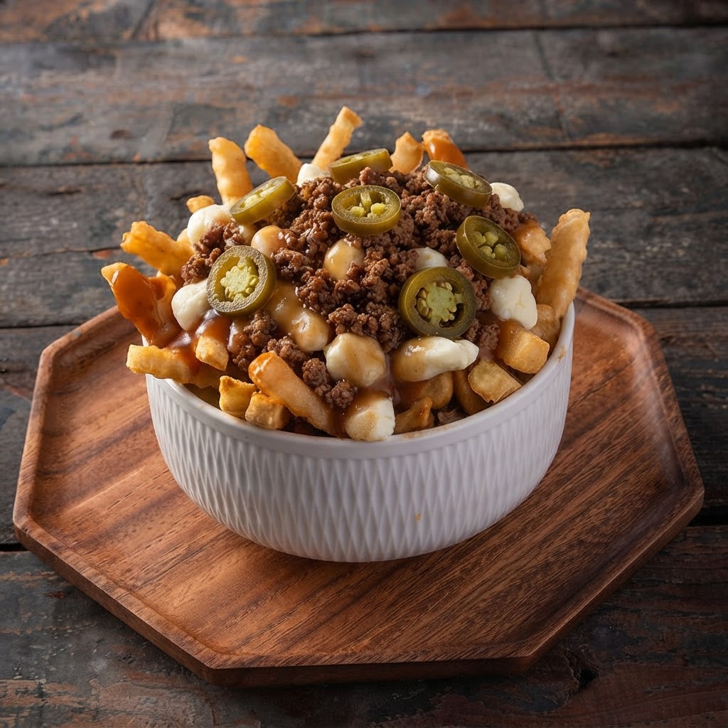 POUTINE VIANDE HACHÉE & JALAPEÑO