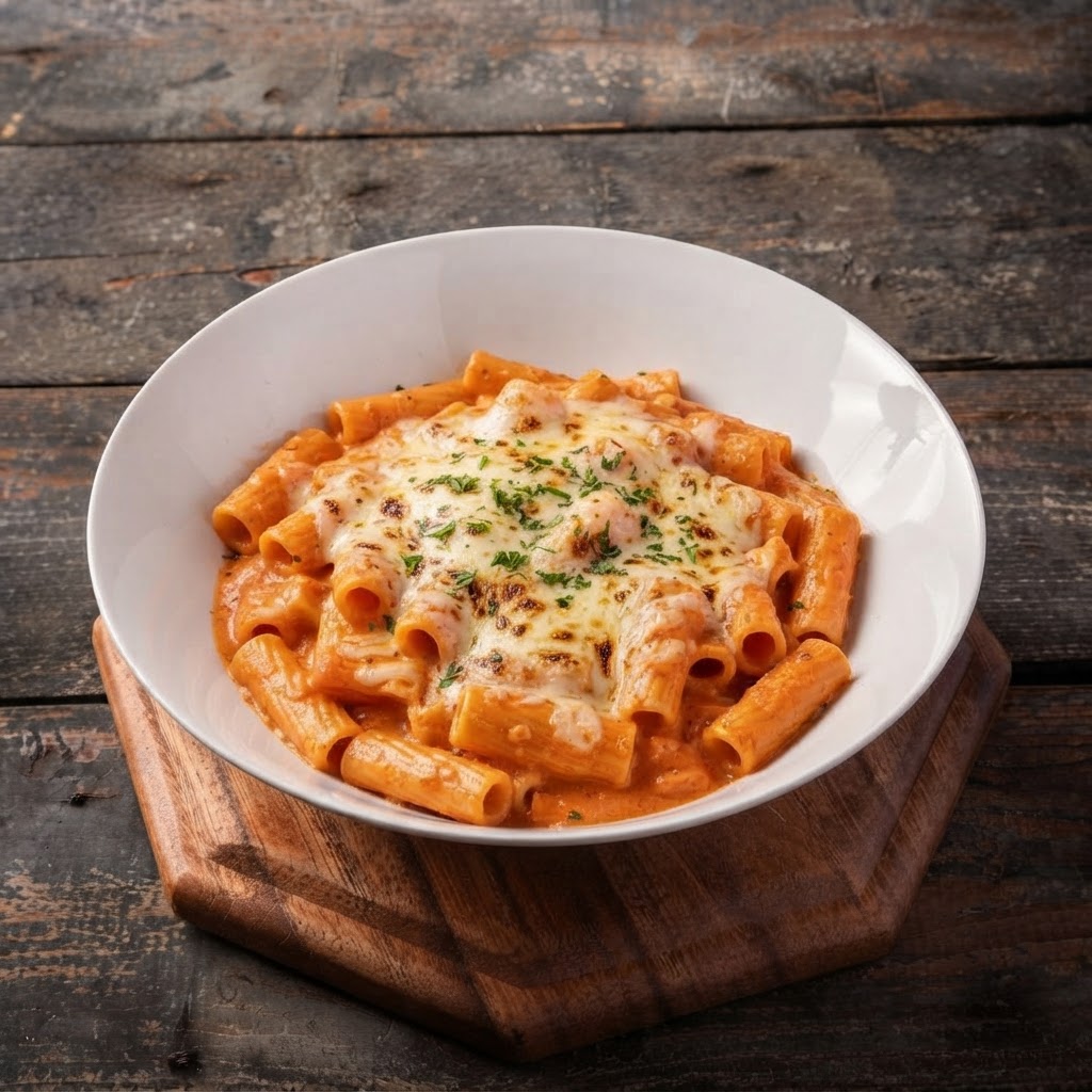 RIGATONI SAUCE ROSÉE GRATINÉ (Régulière)