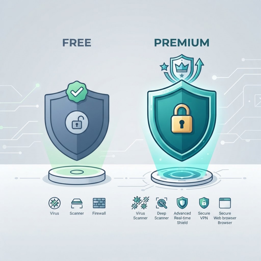 Antivirus gratuit ou payant — lequel choisir en 2026