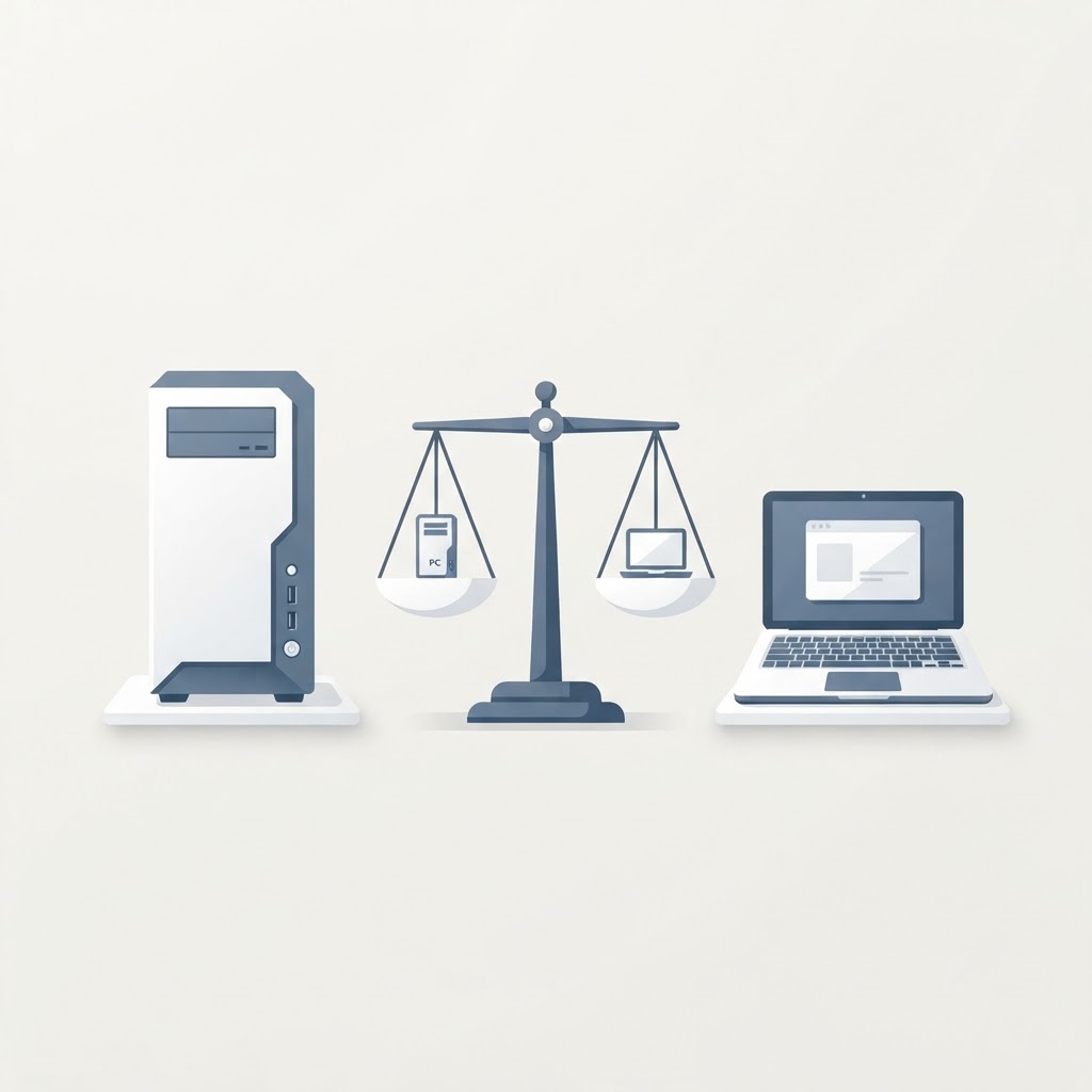 PC de bureau vs PC portable — que choisir ?