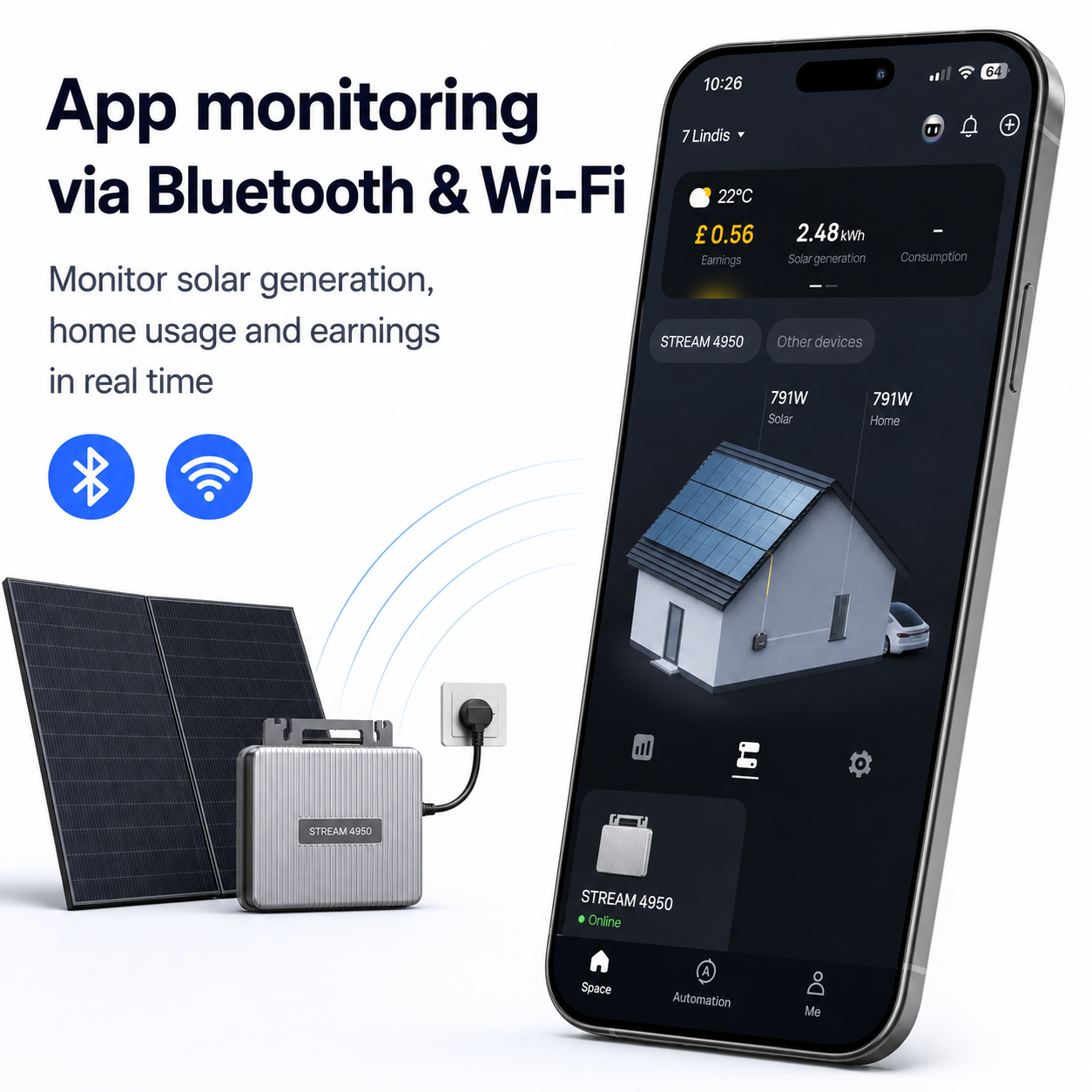 Monitor via App