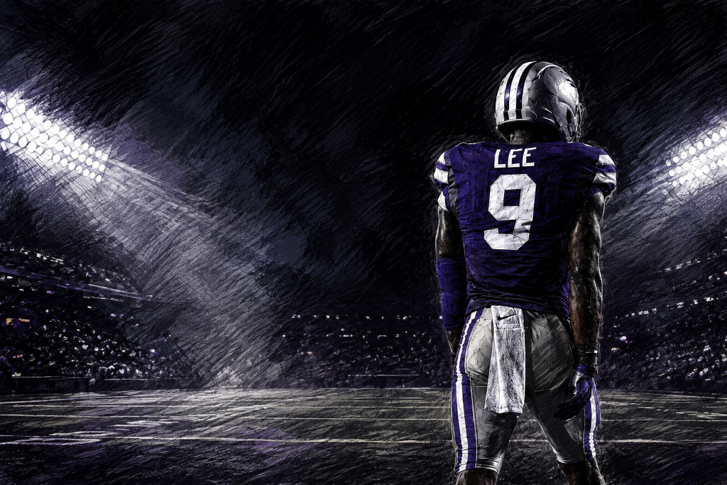 Elijah Lee on the field