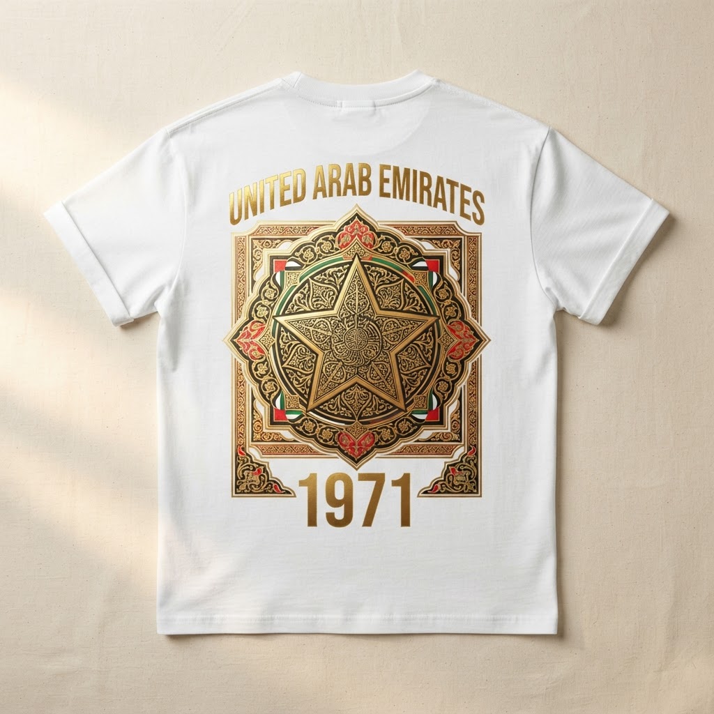 UAE National Day Tee — Graphic — Back Graphic