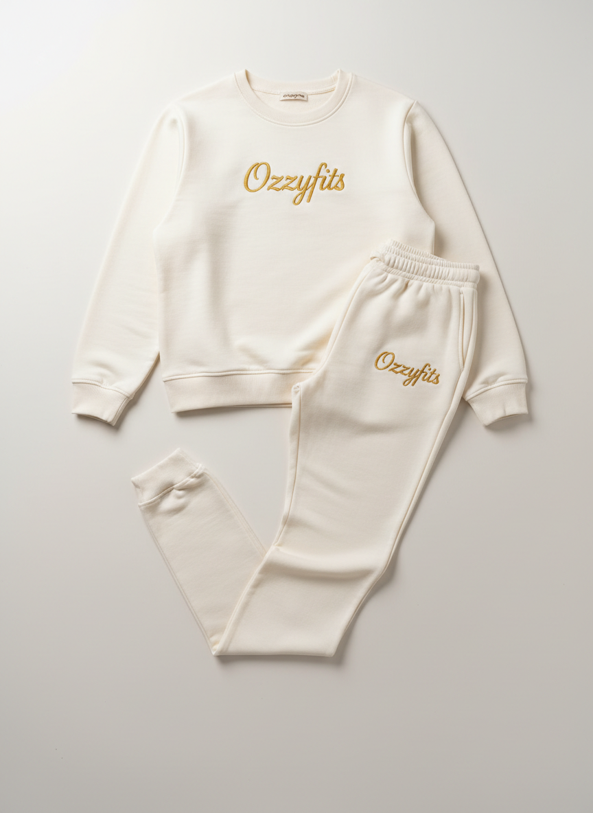 Serene Jogger Set in Cream