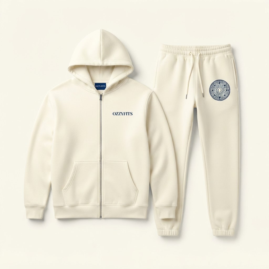 Desert Storm Jogger Set in Cream