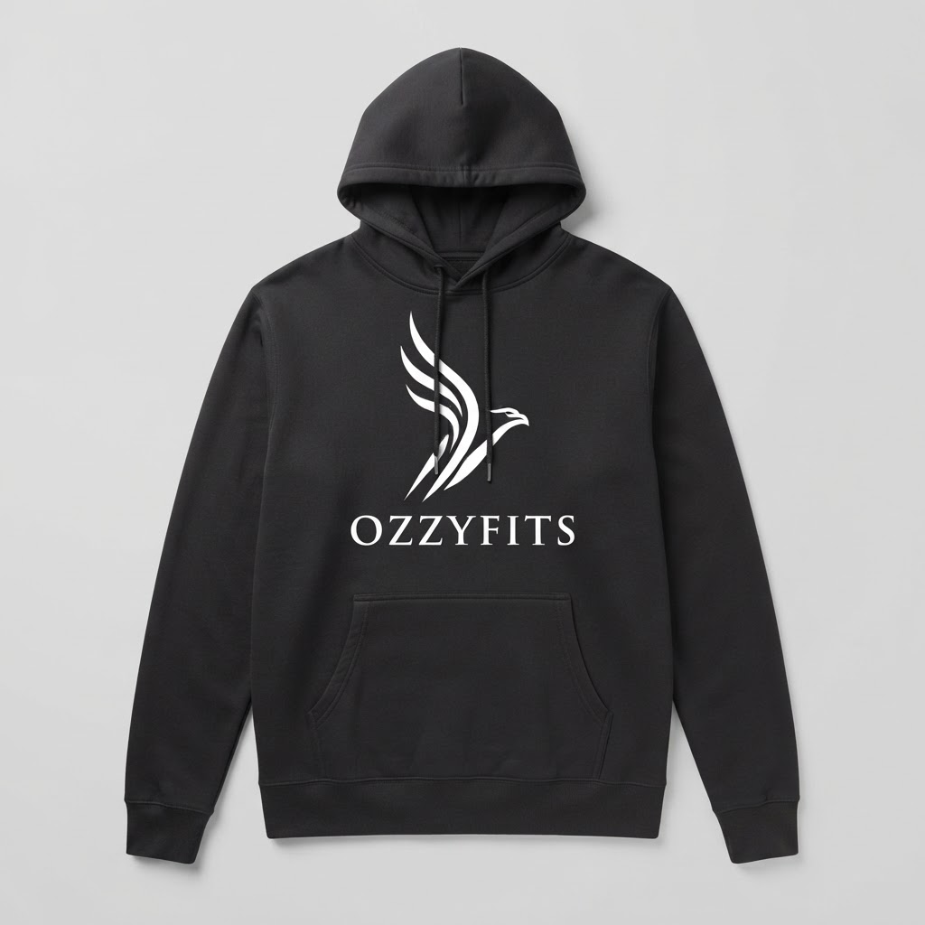 Signature Eagle Hoodie Classic in Matte Black