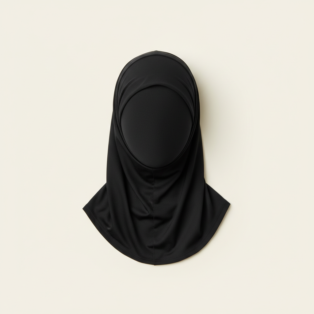 Aero Gym Hijab in Jet Black