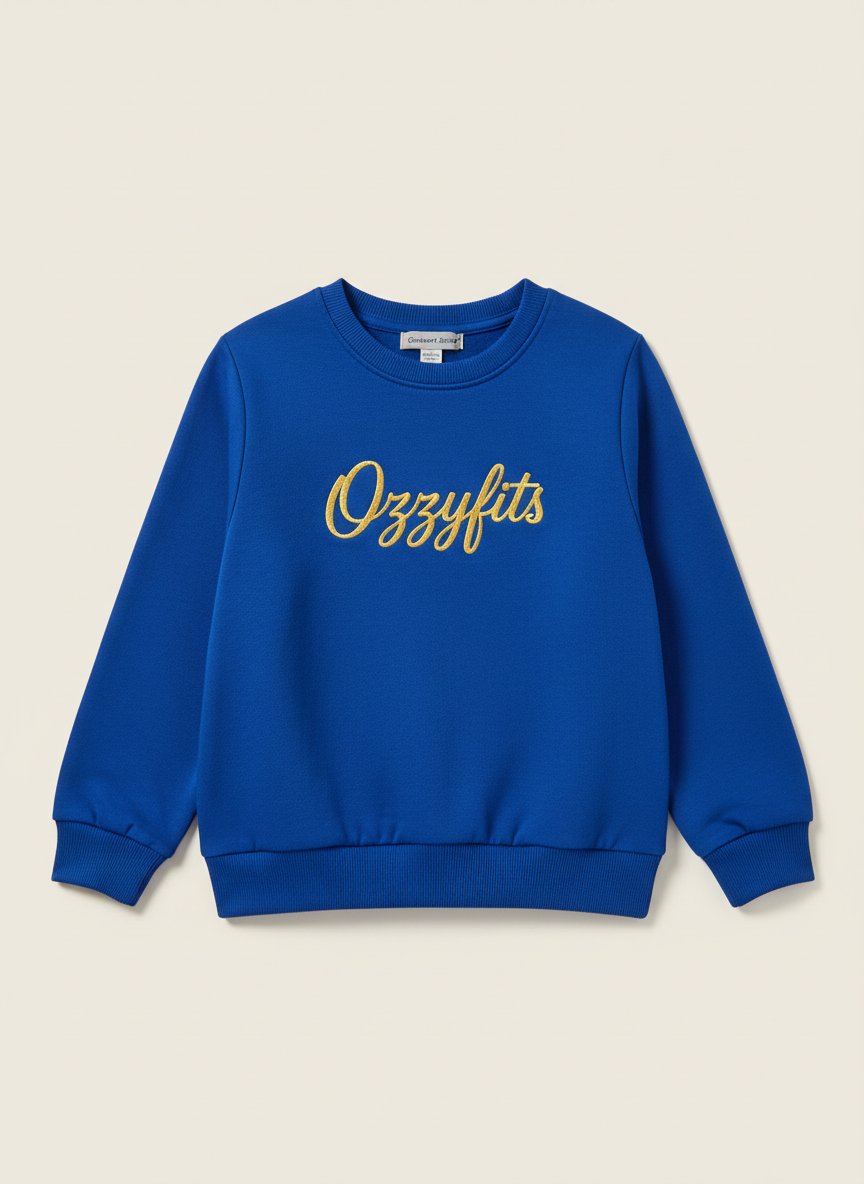 Zoom Sweatshirt in Royal Blue