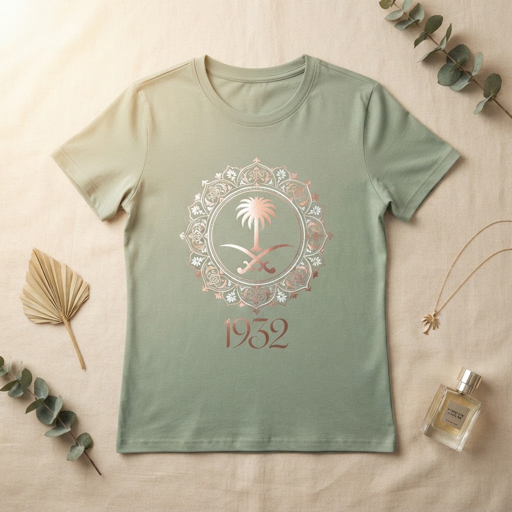 Saudi National Day Tee — Graphic — Front Graphic