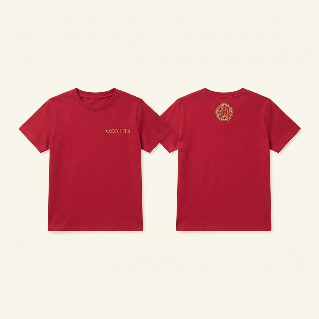Blaze Crew Tee in Red