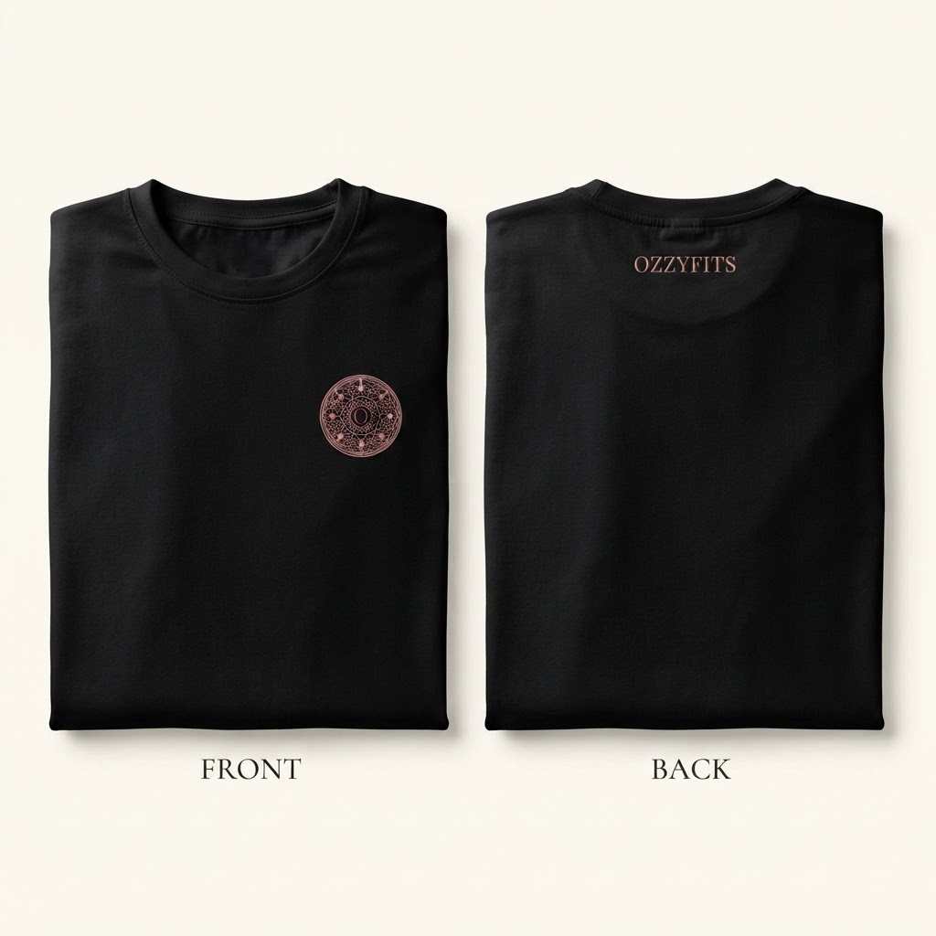 Noir Crew Tee in Black