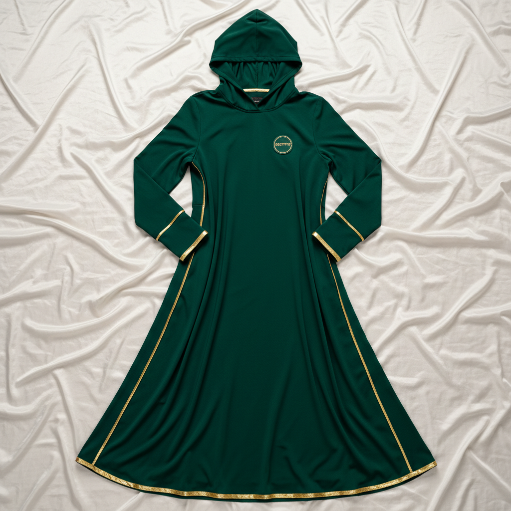 Emerald Hooded Abaya
