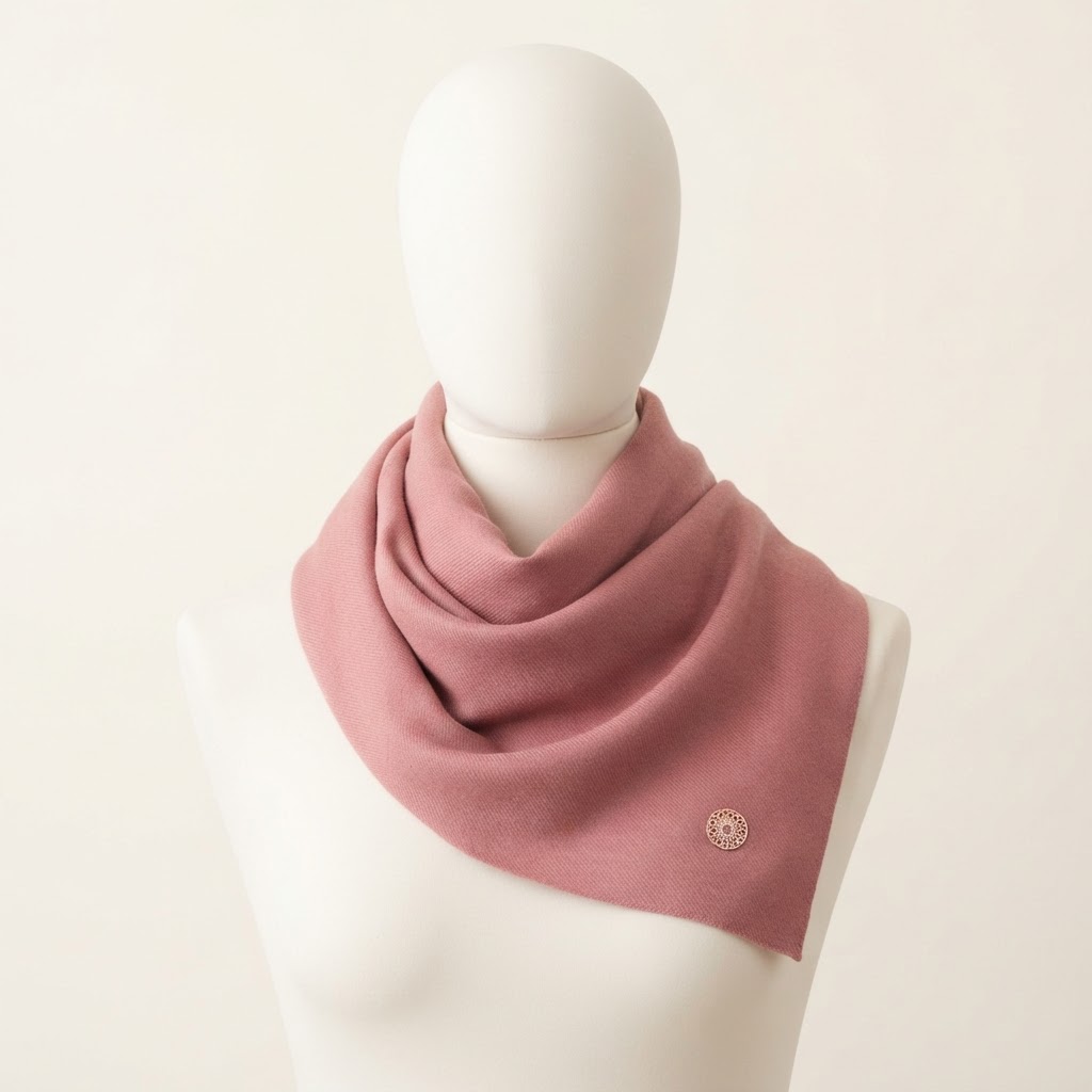 Cashmere Rose Scarf in Dusty Rose