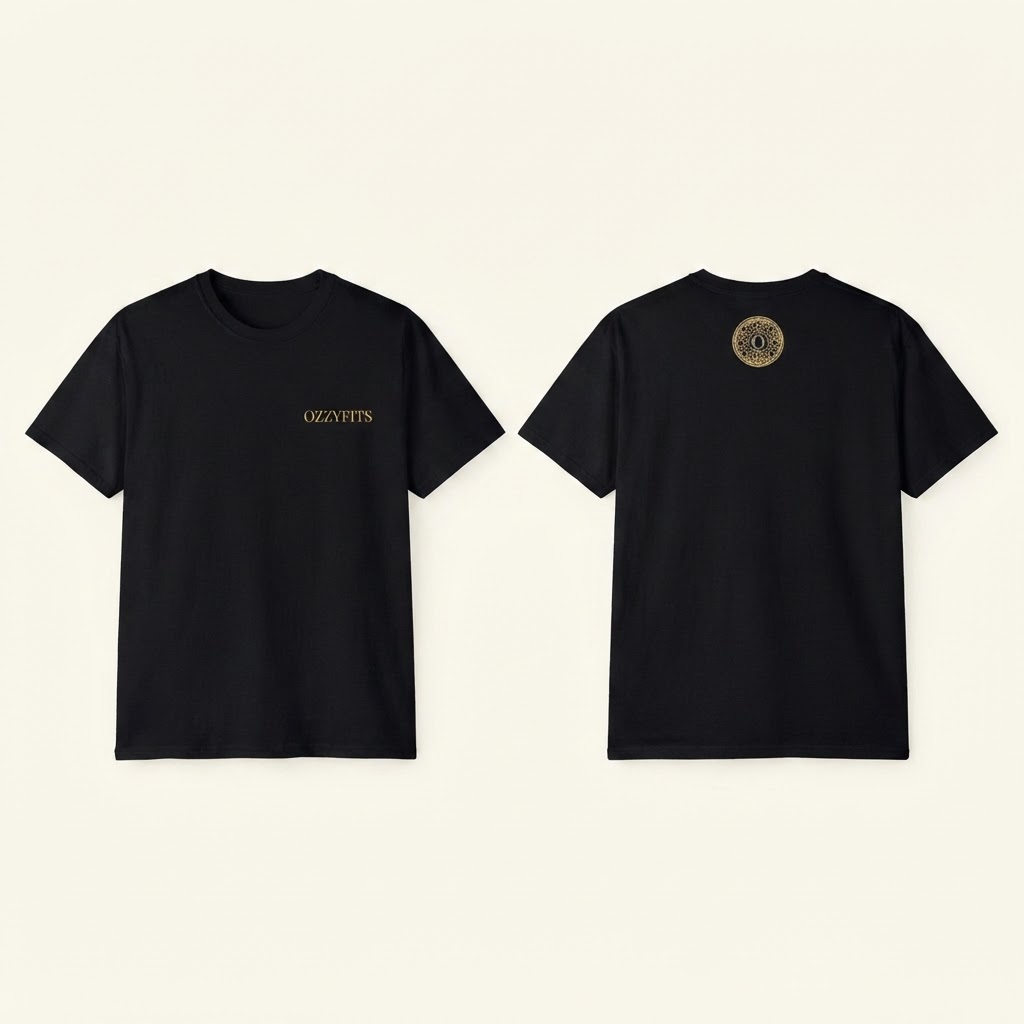 Heritage Crew Tee in Black