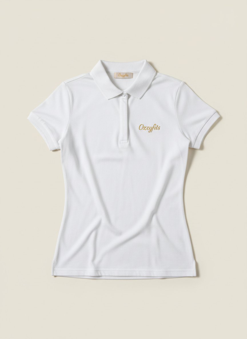 Athena Polo in White