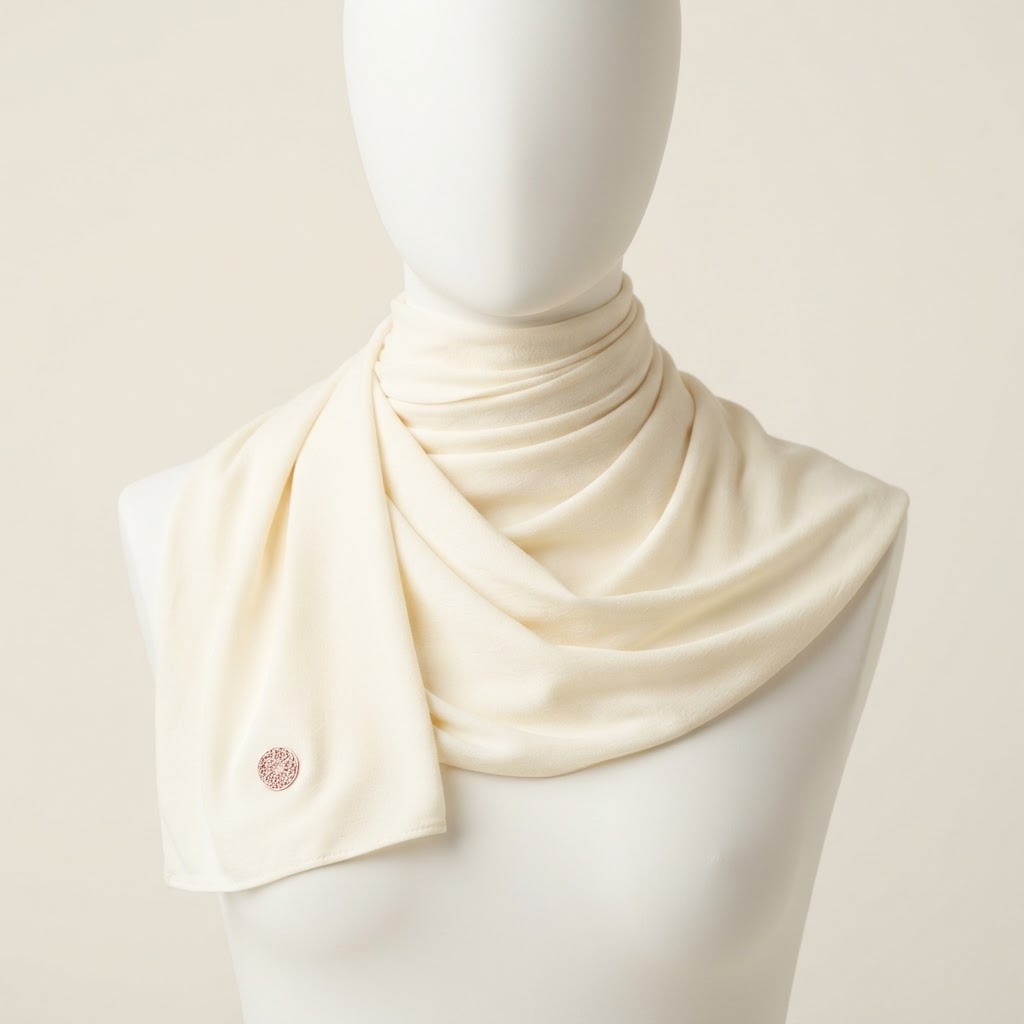 Modal Cream Scarf in Cream