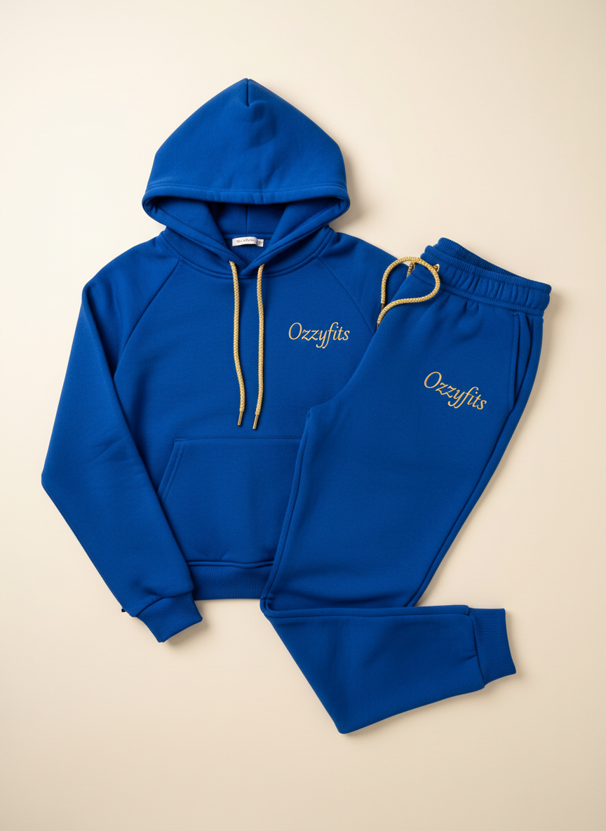 Empress Jogger Set in Royal Blue