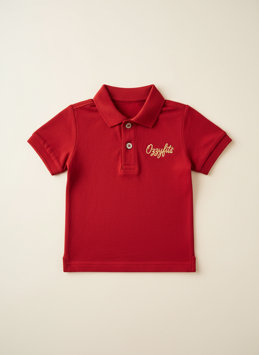 Star Polo in Red