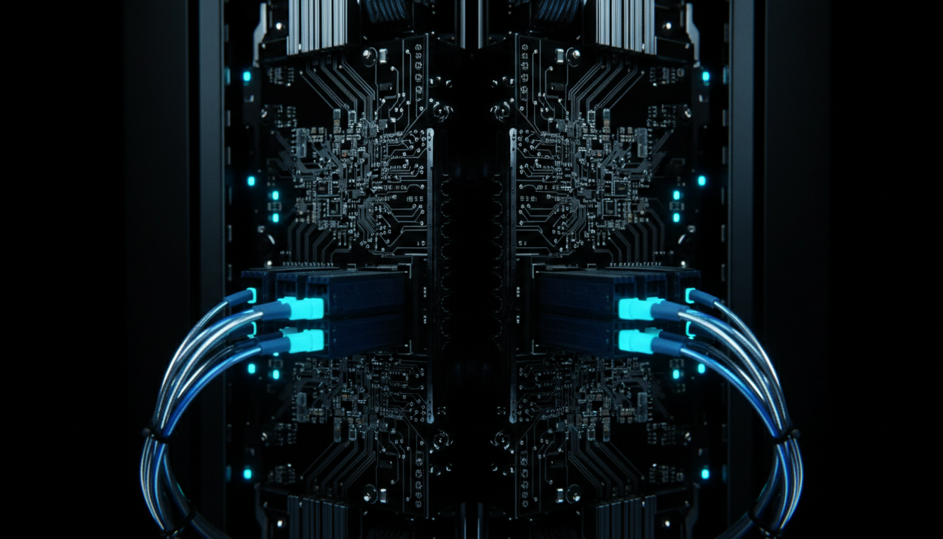 Server architecture macro photography