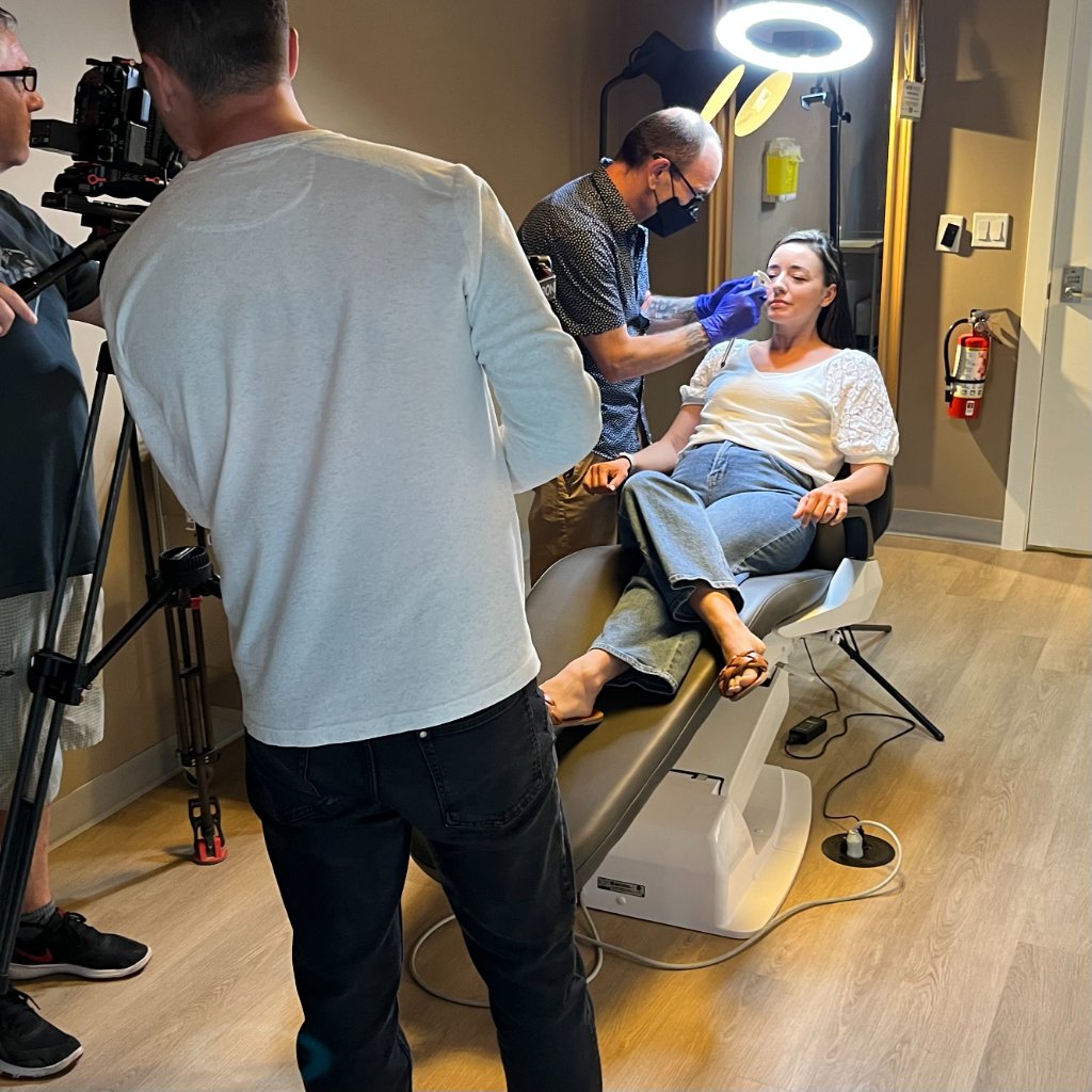 Keith Kennedy filming The Piercing Apprentice