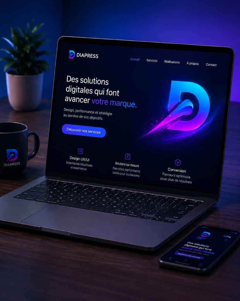 Création de site internet professionnel par DIAPRESS à Toulon