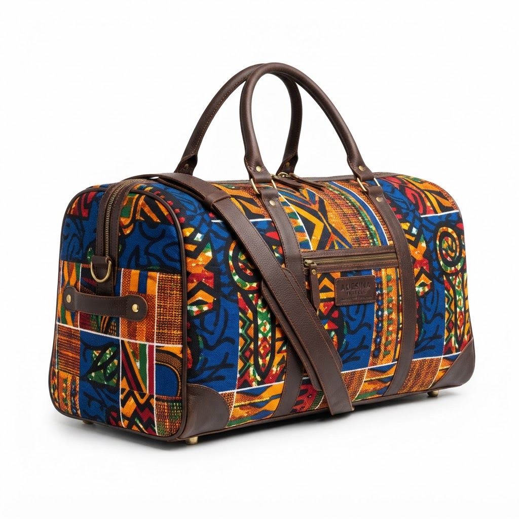 Kente Print Clutch