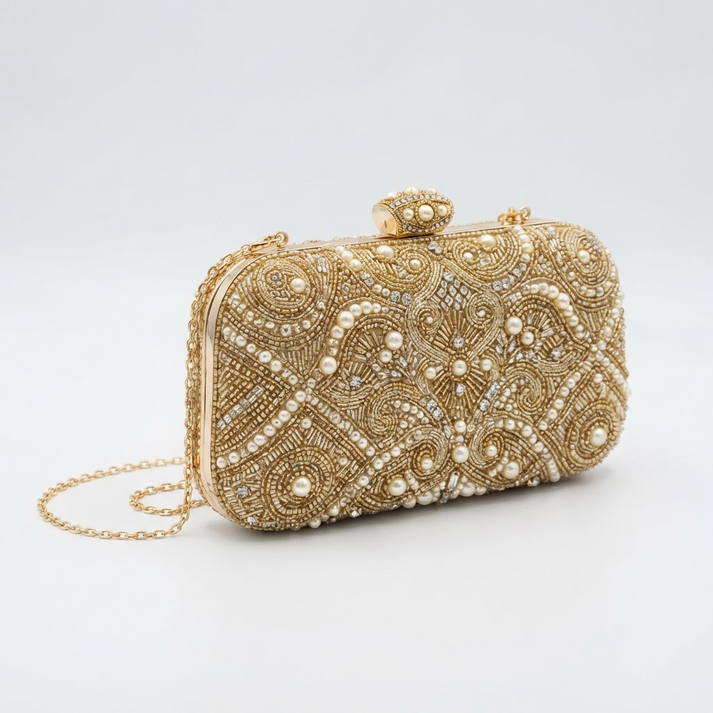 Kente Print Clutch