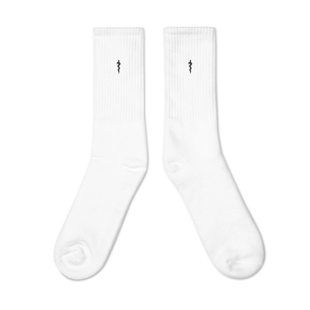 SWNY Embroidered Crew Socks back