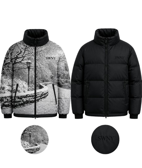 Brick Inside Puffer back