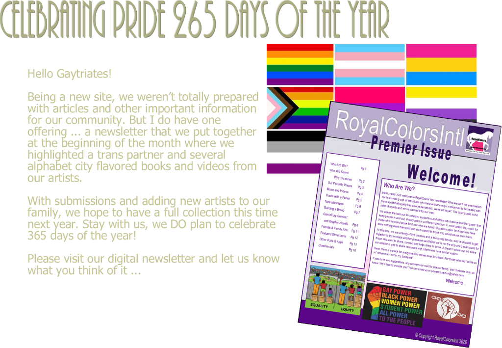 Celebrating Pride 365 Days of the Year