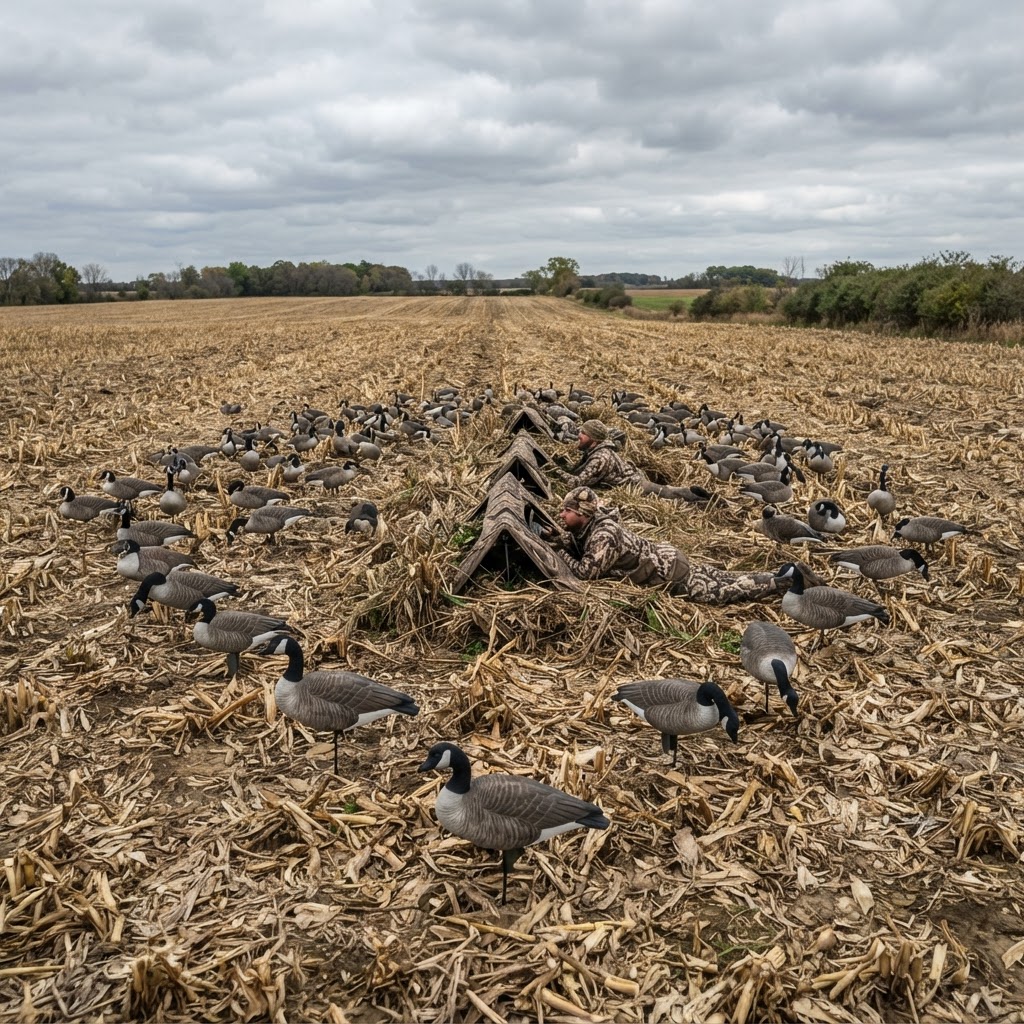Field Hunting Canada Geese: Spreads, Motion, and Concealment