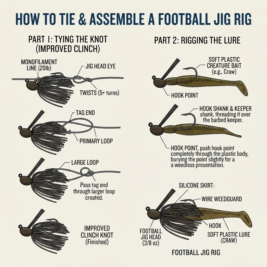 How to tie the Football Jig