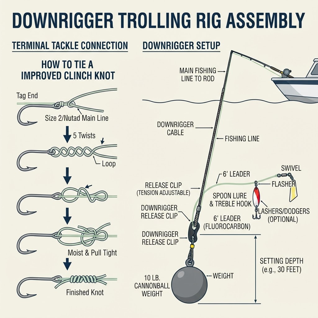 Downrigger Trolling Rig