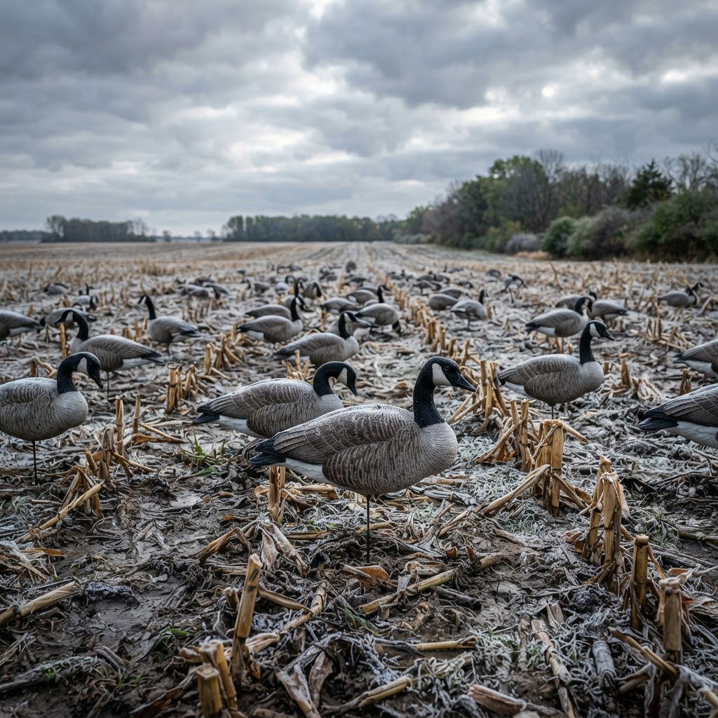 Field Hunting Canada Geese: Spreads, Motion, and Concealment